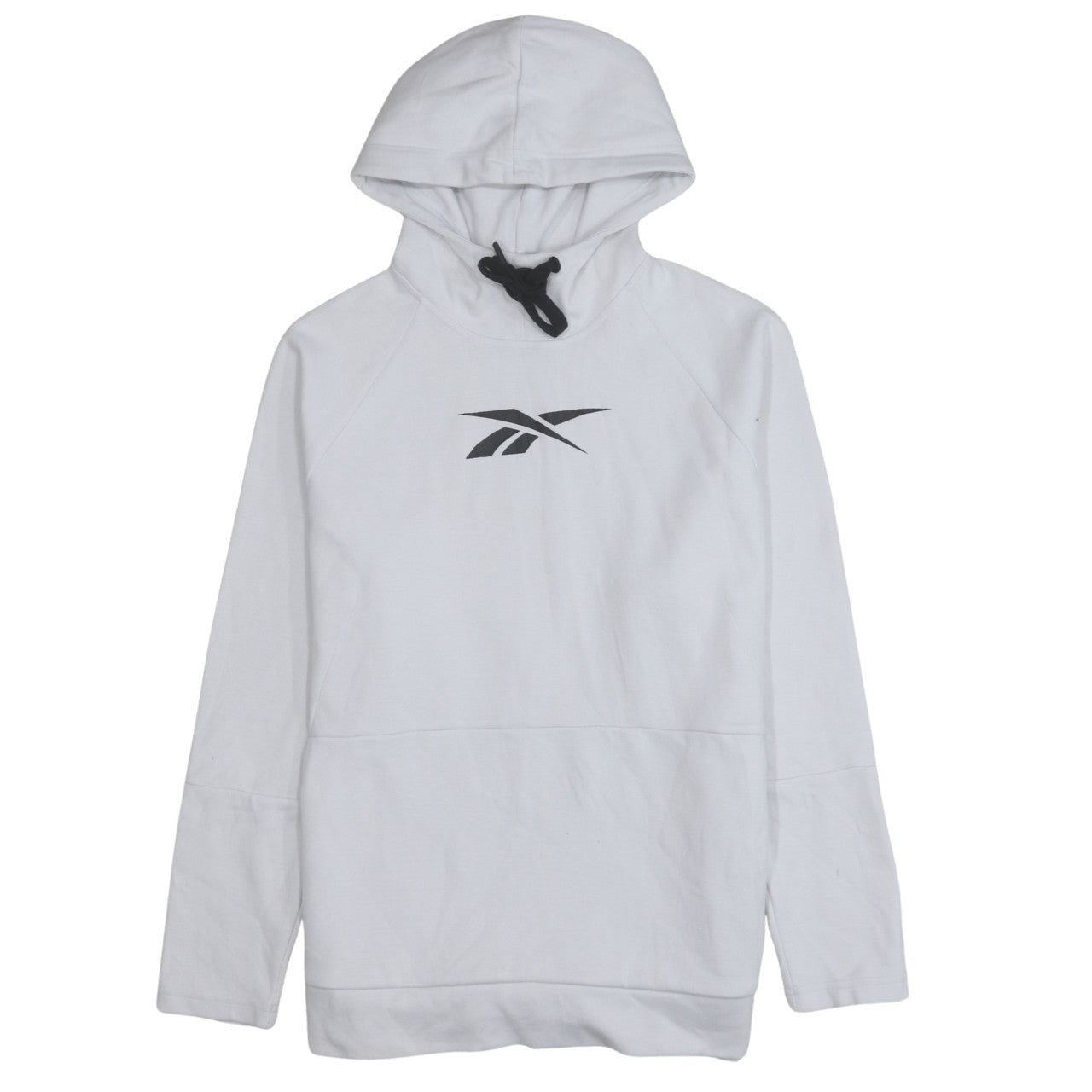 Womens UK Size M Reebok White Pullover Hoodie