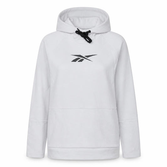 Womens UK Size M Reebok White Pullover Hoodie