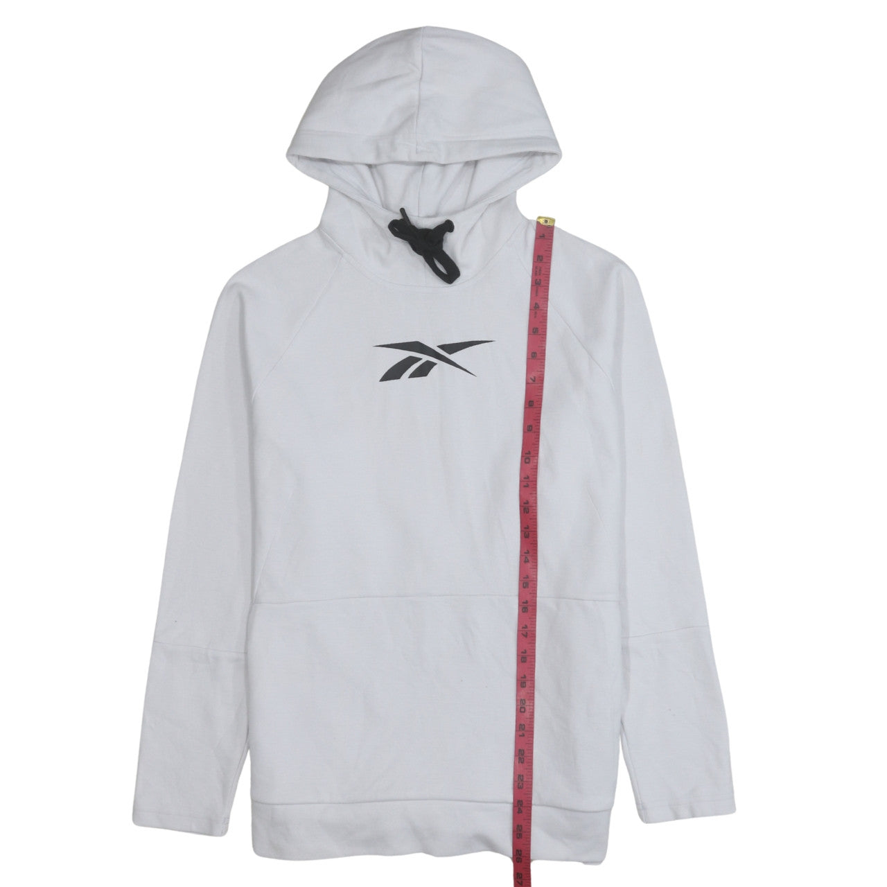 Womens UK Size M Reebok White Pullover Hoodie