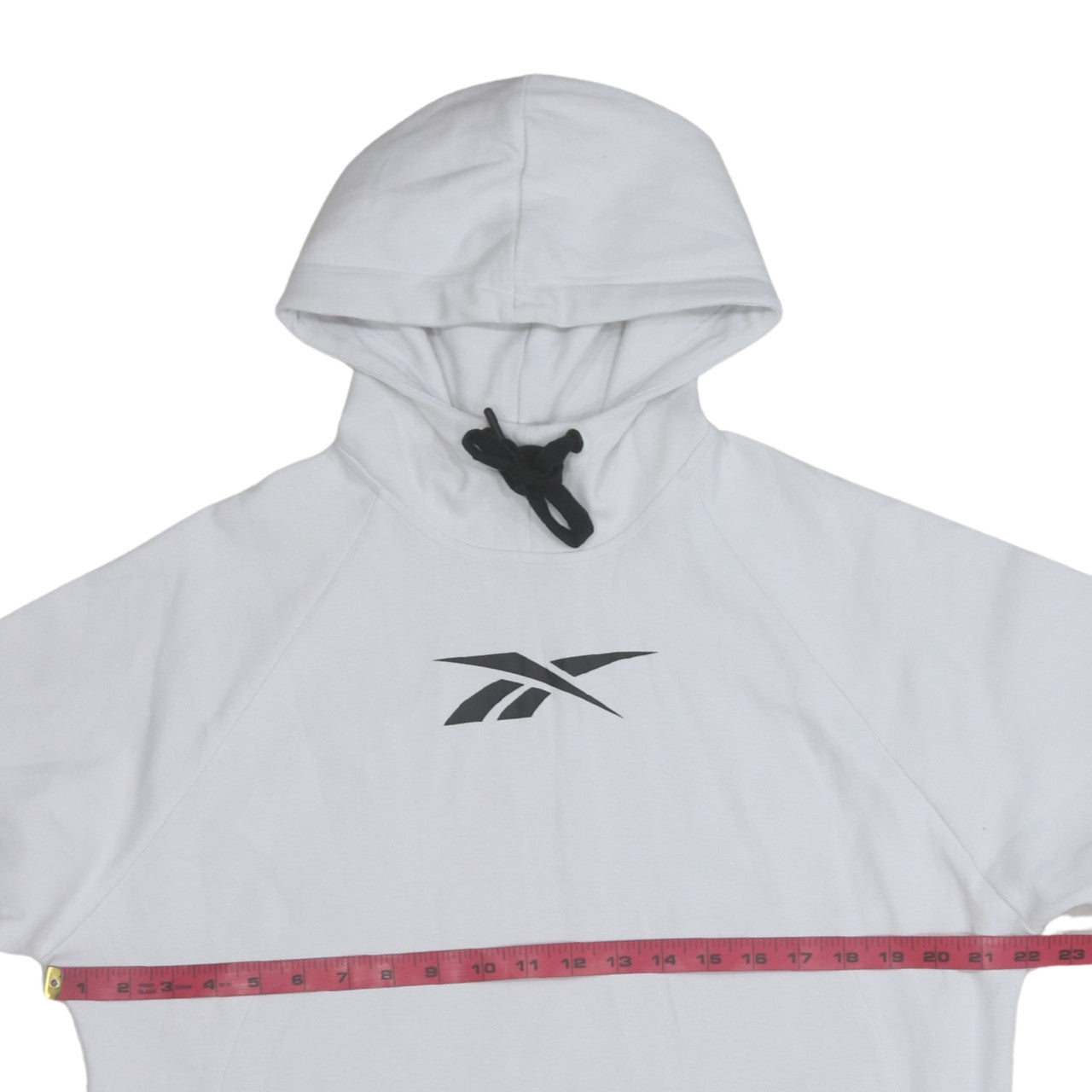 Womens UK Size M Reebok White Pullover Hoodie