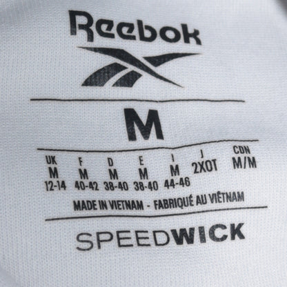 Womens UK Size M Reebok White Pullover Hoodie