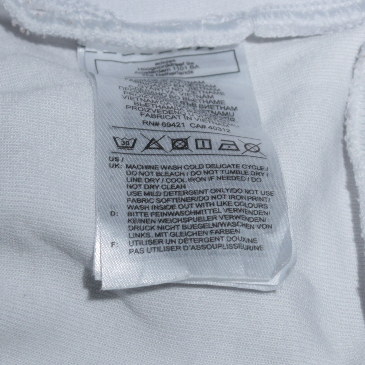 Womens UK Size M Reebok White Pullover Hoodie