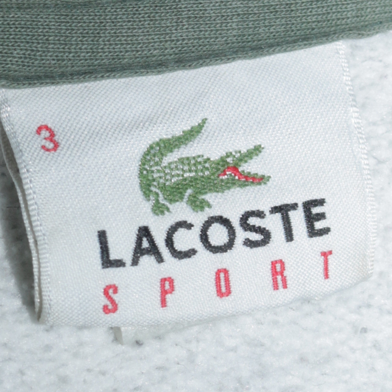 Mens UK Size M Lacoste Grey Full Zip Hoodie