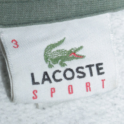 Mens UK Size M Lacoste Grey Full Zip Hoodie