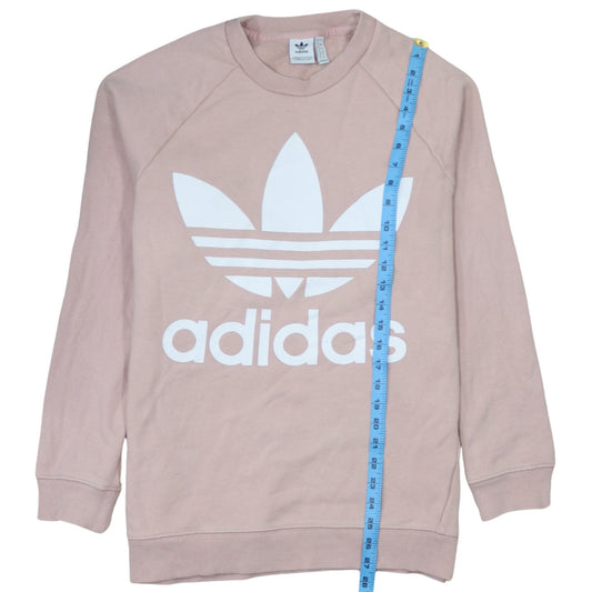 Womens UK Size 12 adidas Pink Pullover Sweatshirt