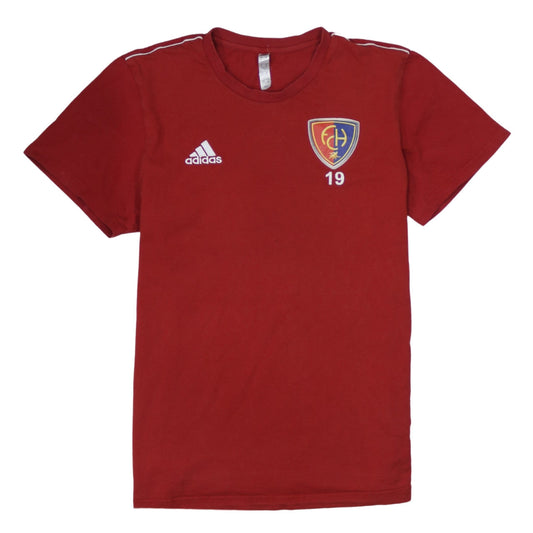 Adidas Men's Red Sports T-Shirt L Short Sleeve Crew Neck