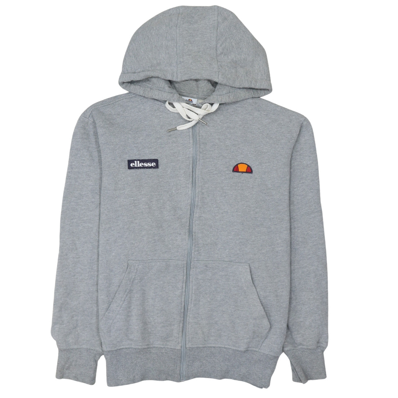 Mens UK Size M ellesse Grey Full Zip Hoodie