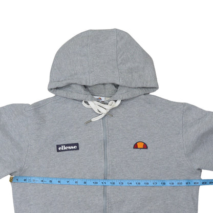 Mens UK Size M ellesse Grey Full Zip Hoodie