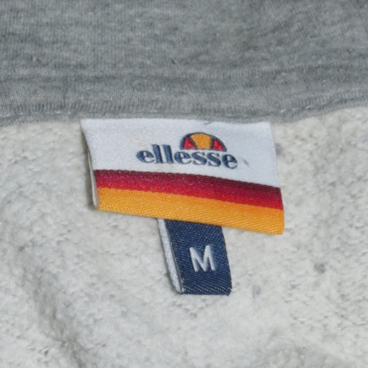 Mens UK Size M ellesse Grey Full Zip Hoodie
