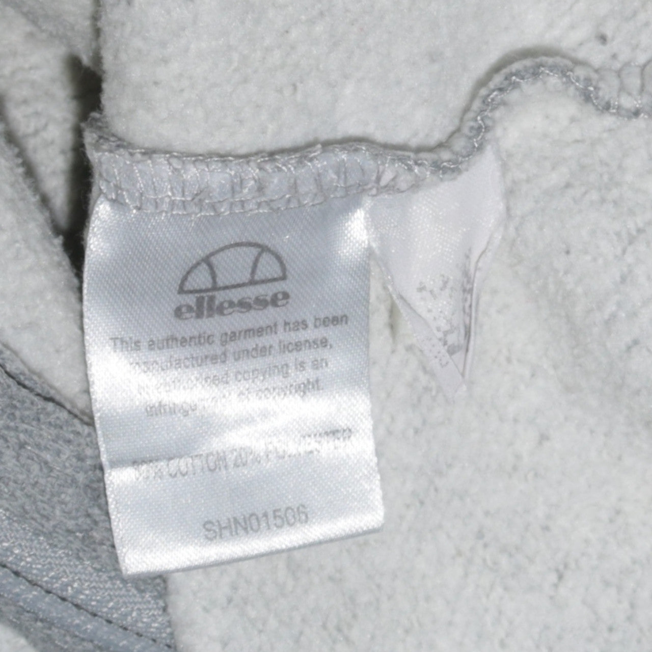 Mens UK Size M ellesse Grey Full Zip Hoodie