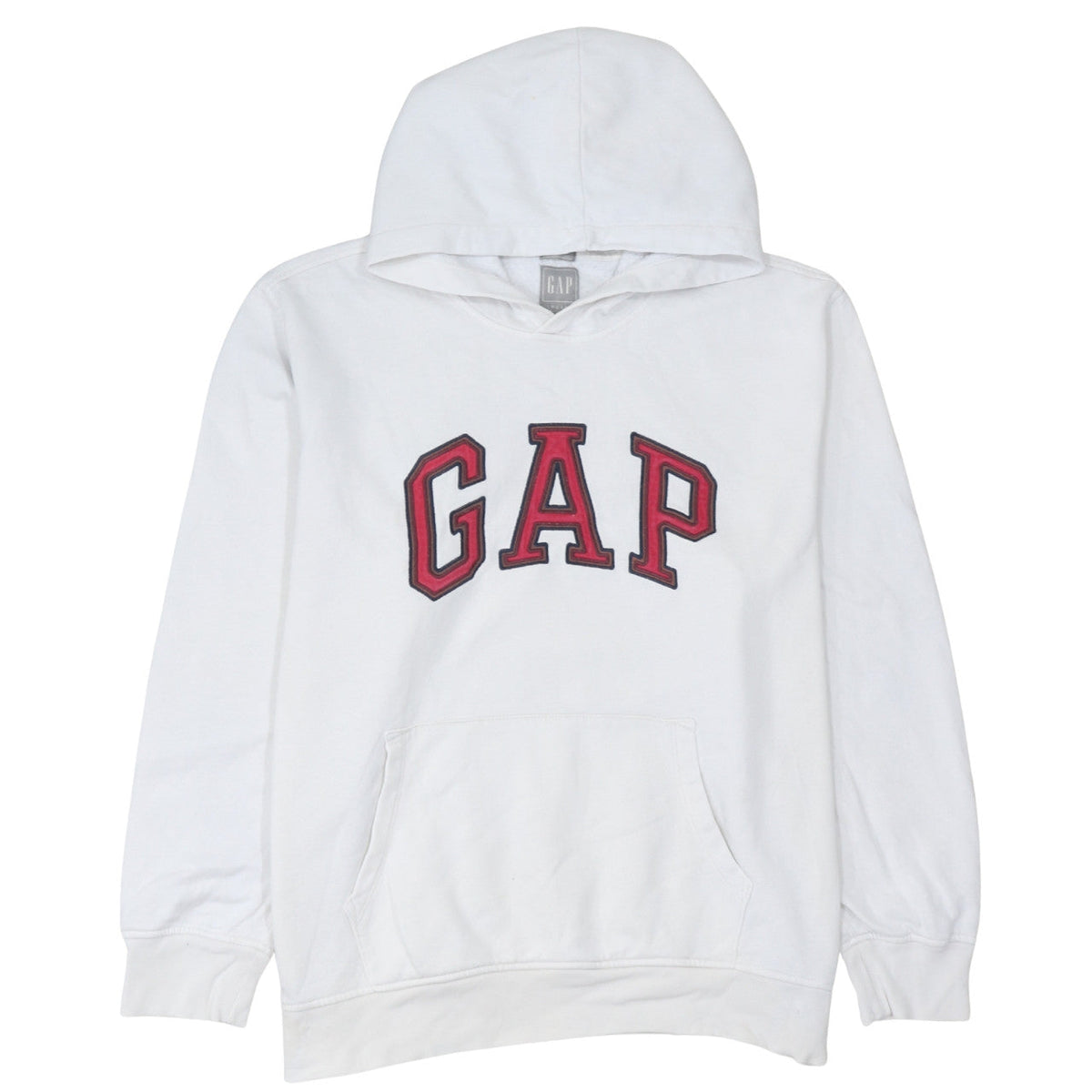 Gap Men's White Pullover Hoodie XL Logo Sweatshirt