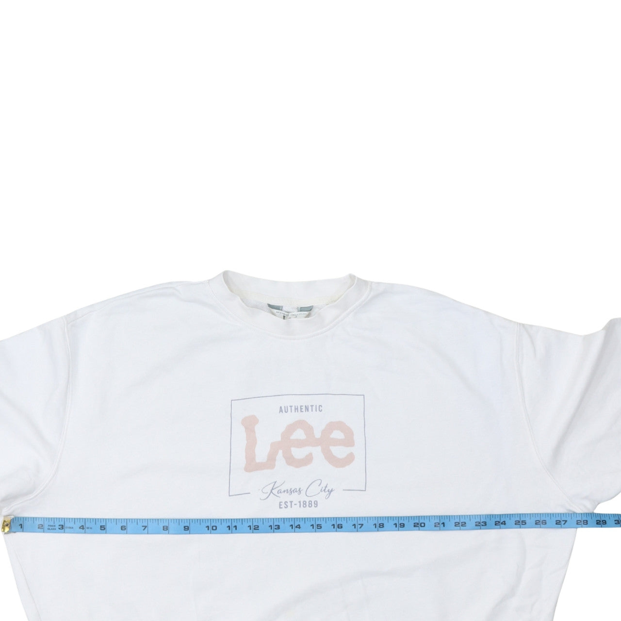 Womens UK Size L Lee White Pullover Sweatshirt