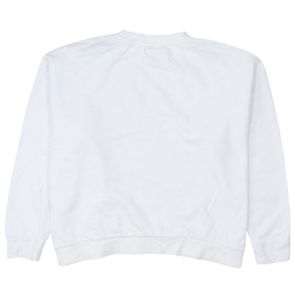Womens UK Size L Lee White Pullover Sweatshirt