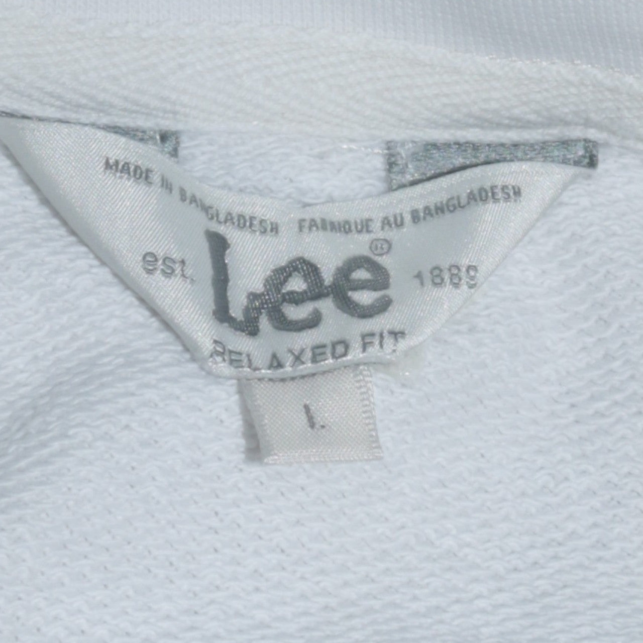 Womens UK Size L Lee White Pullover Sweatshirt