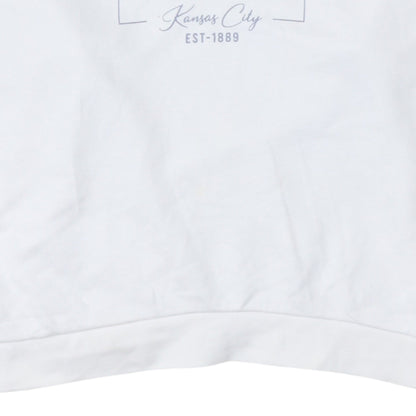 Womens UK Size L Lee White Pullover Sweatshirt