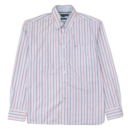 Tommy Hilfiger Men's Multicoloured XL Button-Down Stripe Shirt