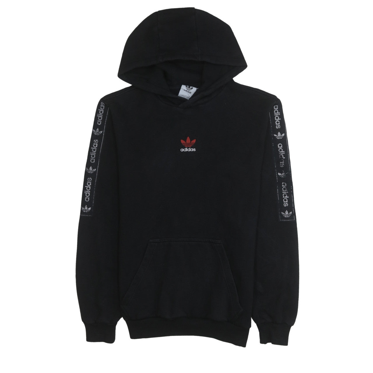 Mens UK Size S adidas Black Pullover Hoodie