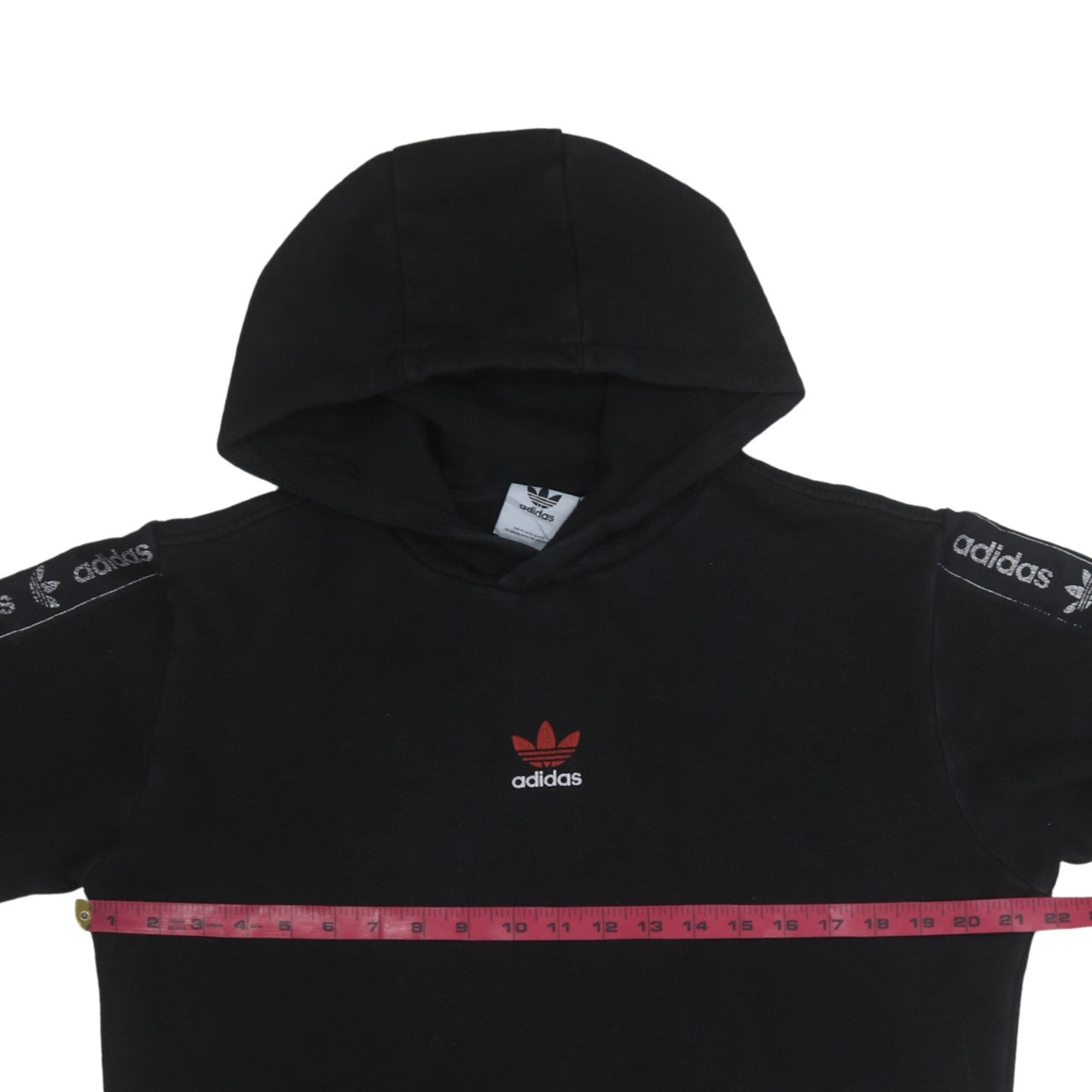 Mens UK Size S adidas Black Pullover Hoodie