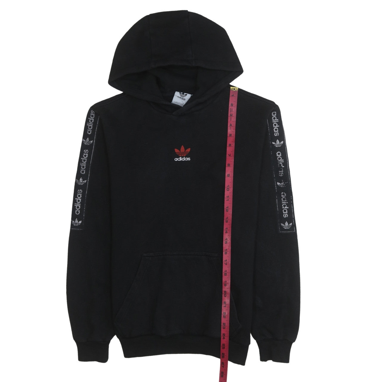 Mens UK Size S adidas Black Pullover Hoodie