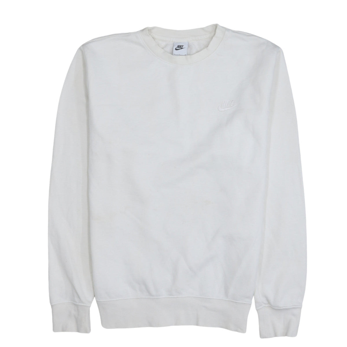 Mens UK Size S Nike White Pullover Sweatshirt