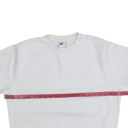 Mens UK Size S Nike White Pullover Sweatshirt