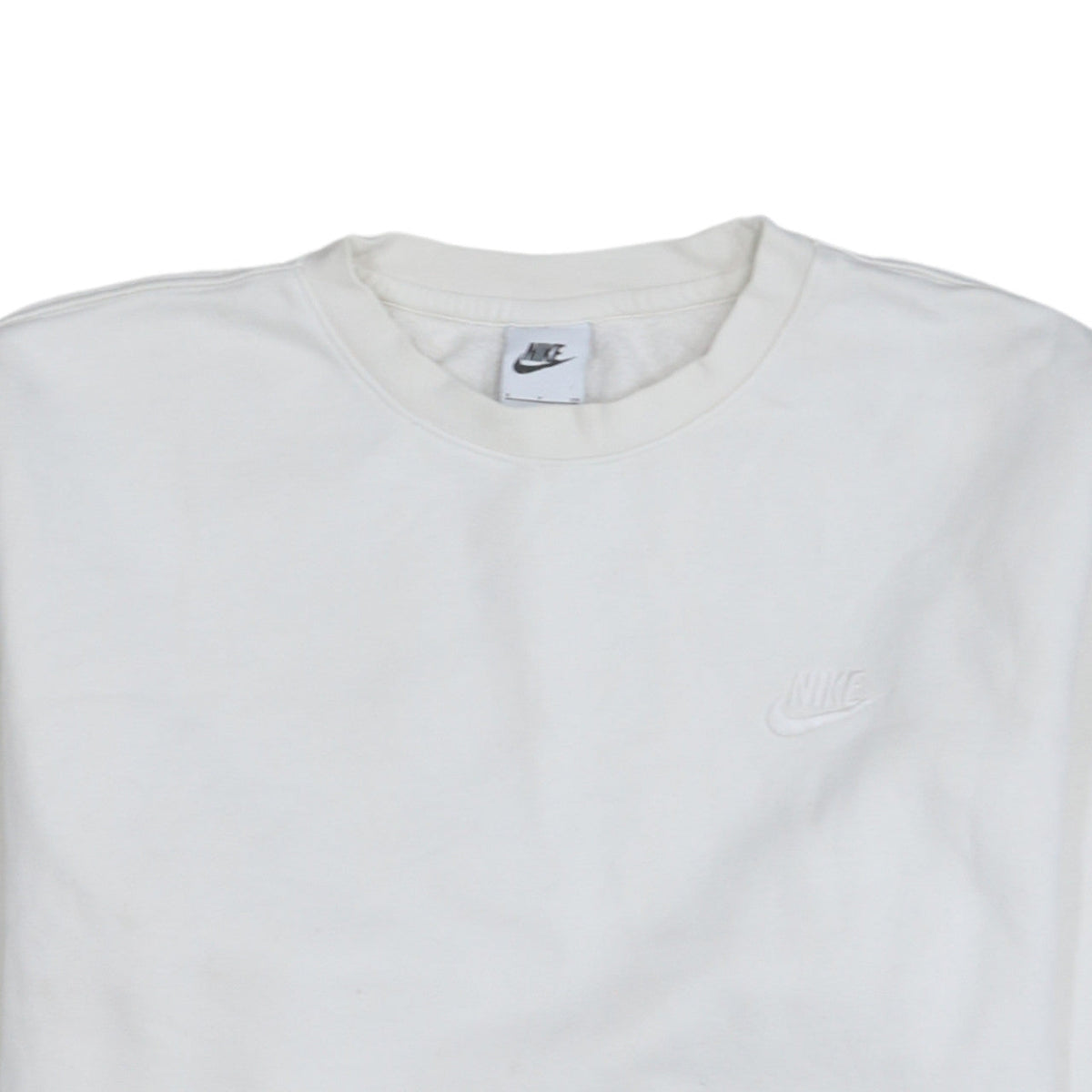 Mens UK Size S Nike White Pullover Sweatshirt