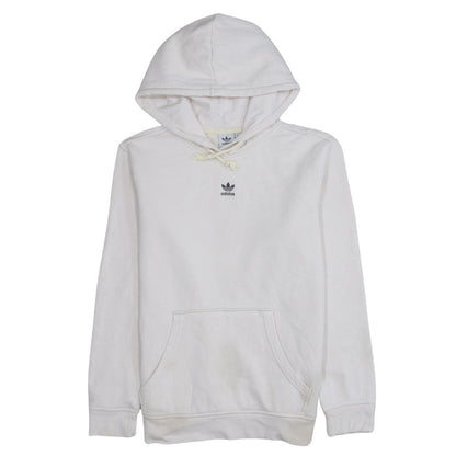 Mens UK Size S adidas White Pullover Hoodie