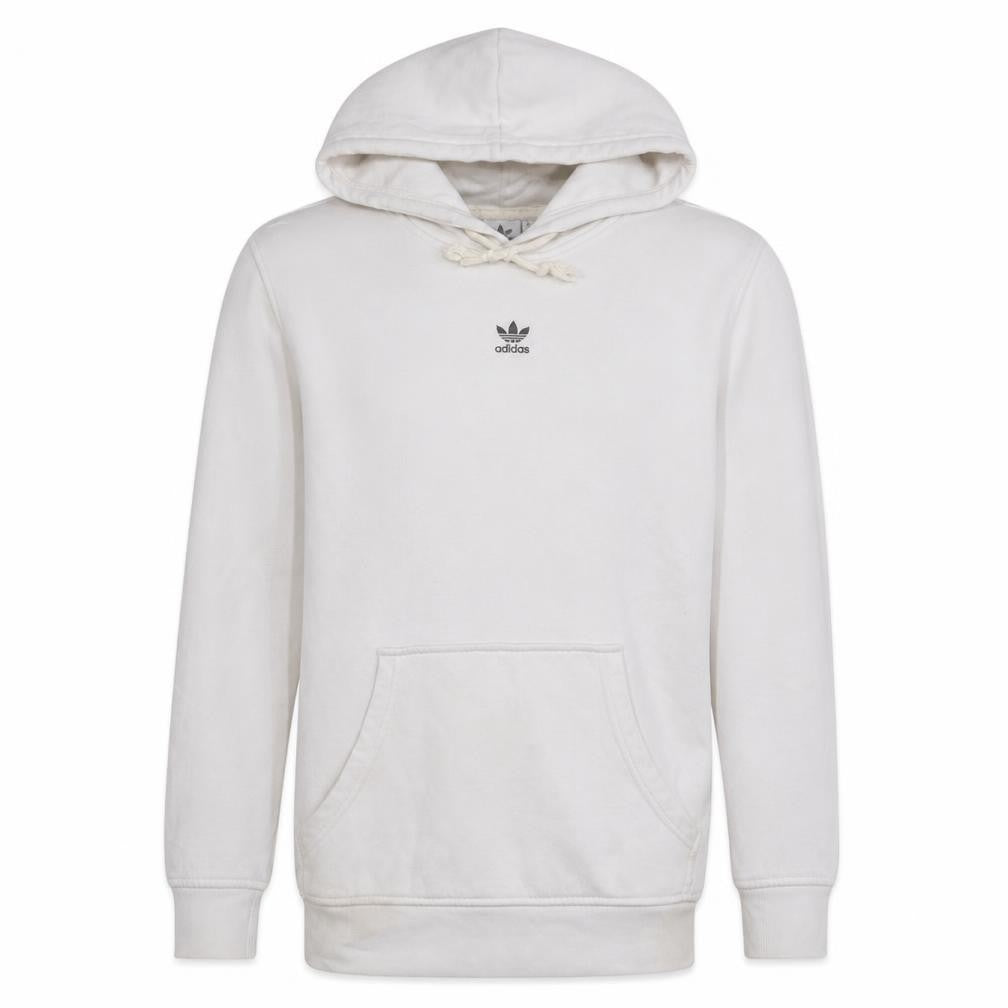 Mens UK Size S adidas White Pullover Hoodie