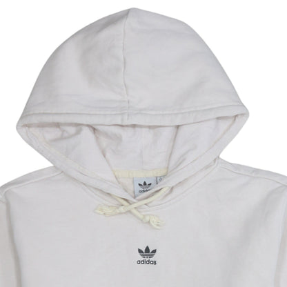 Mens UK Size S adidas White Pullover Hoodie