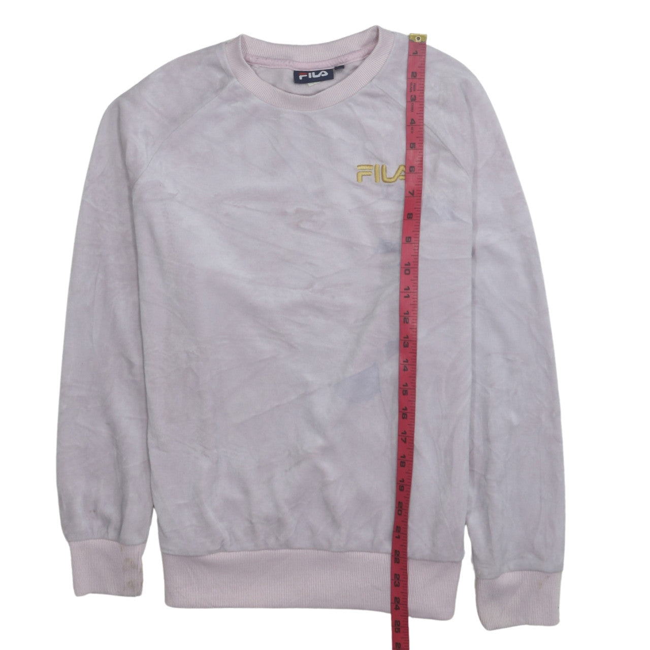 Womens UK Size S FILA Pink Pullover Sweatshirt