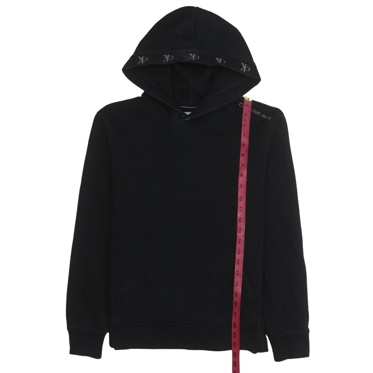 Mens UK Size S Calvin Klein Jeans Black Pullover Hoodie