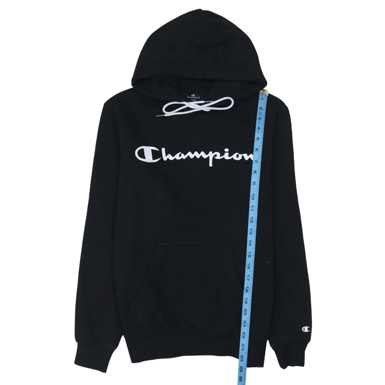 Mens UK Size S Champion Black Pullover Hoodie
