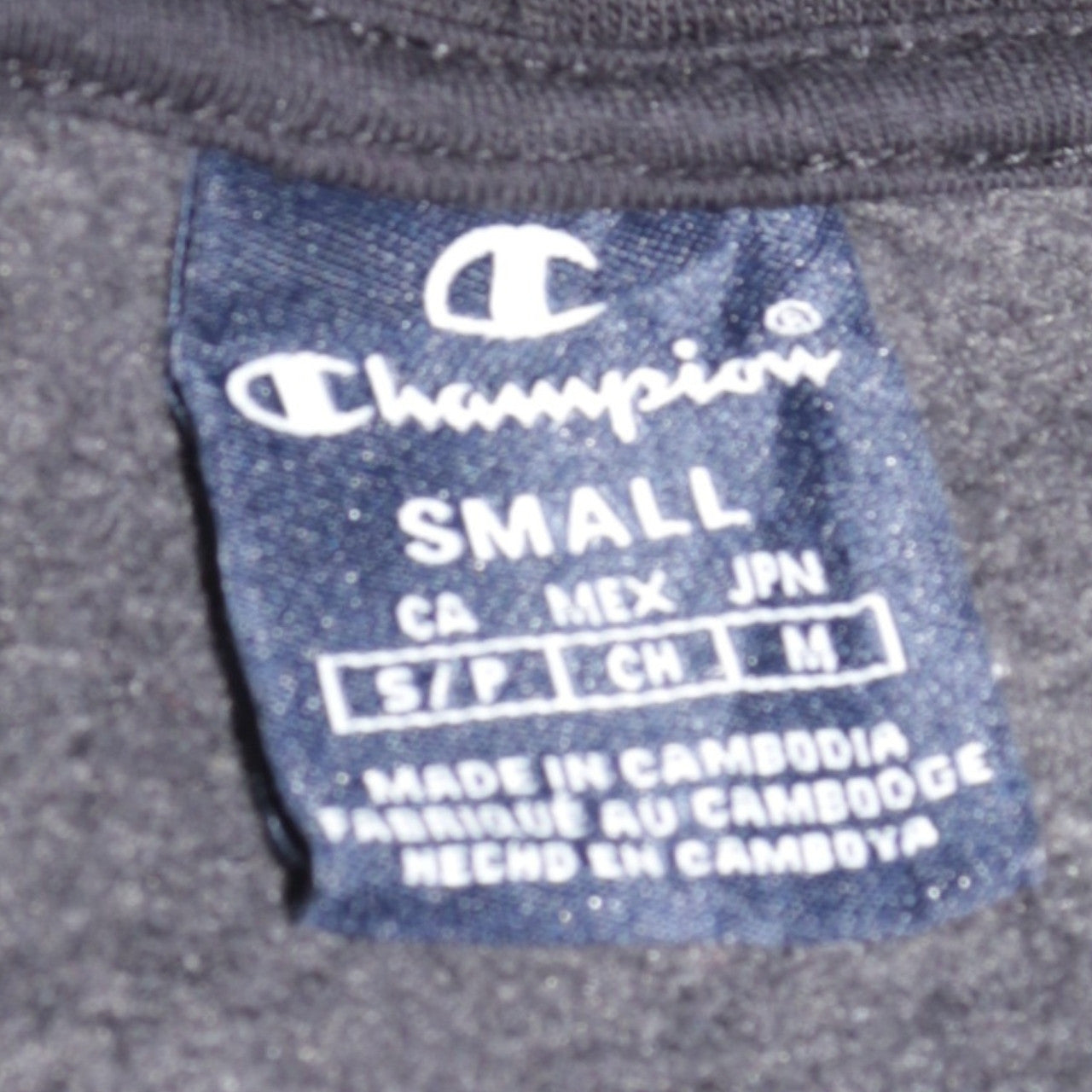 Mens UK Size S Champion Black Pullover Hoodie