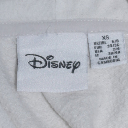 Womens UK Size XS Disney White Pullover Hoodie