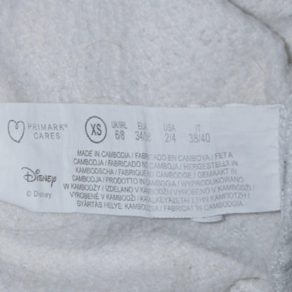 Womens UK Size XS Disney White Pullover Hoodie