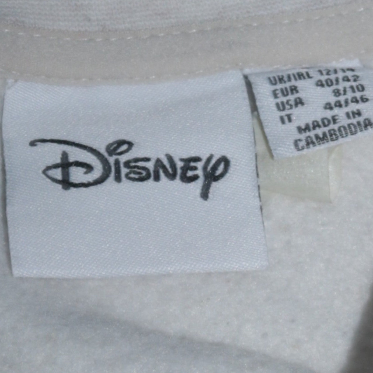 Womens UK Size 12 Disney Beige Pullover Sweatshirt