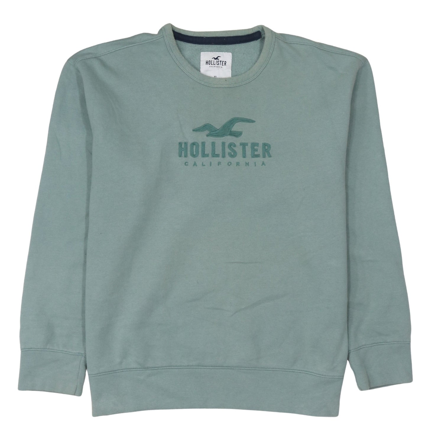 Womens UK Size XL Hollister Green Pullover Sweatshirt