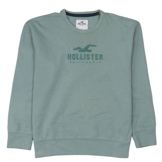 Womens UK Size XL Hollister Green Pullover Sweatshirt