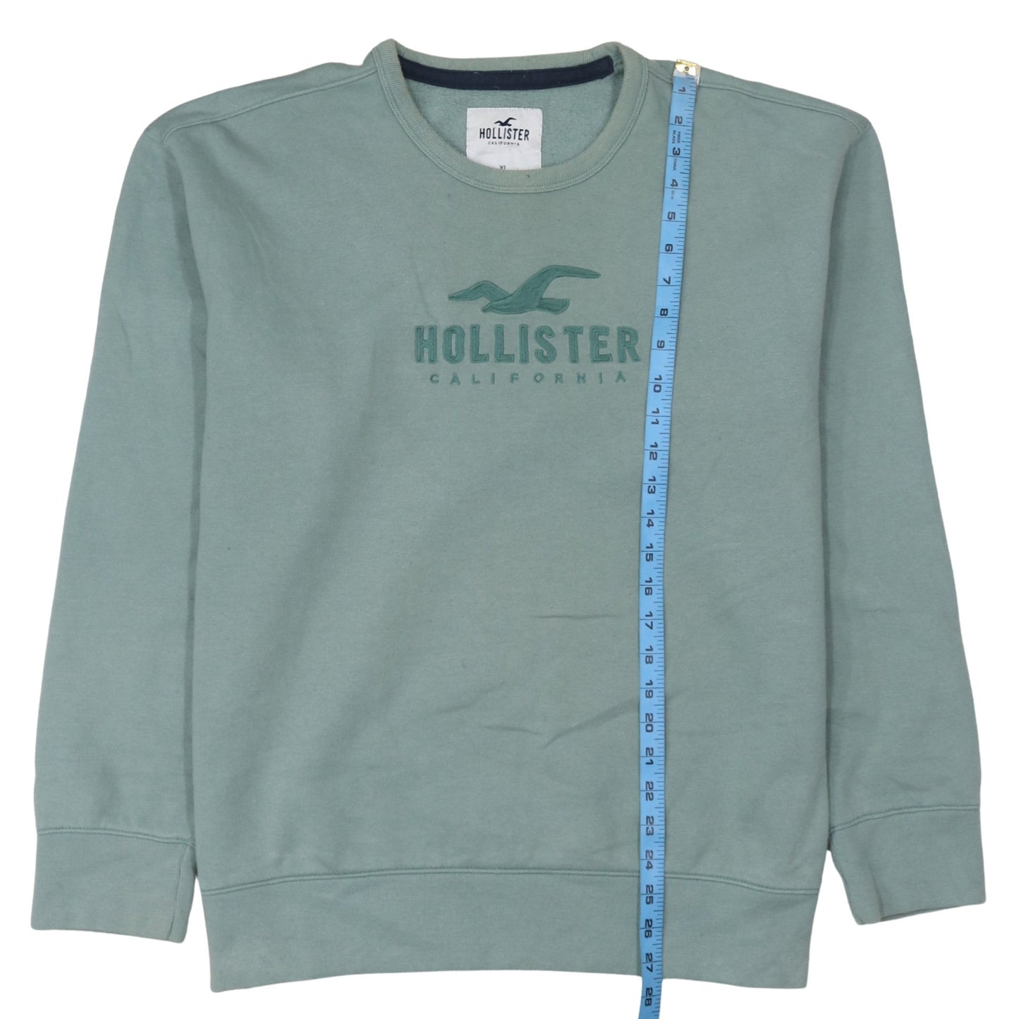 Womens UK Size XL Hollister Green Pullover Sweatshirt