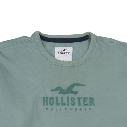 Womens UK Size XL Hollister Green Pullover Sweatshirt