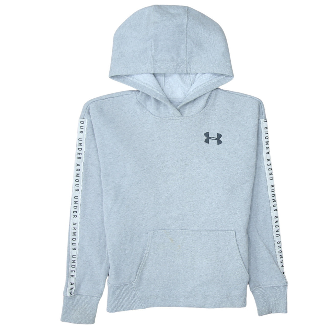 Boys UK Size XS Under armour Grey Pullover Hoodie