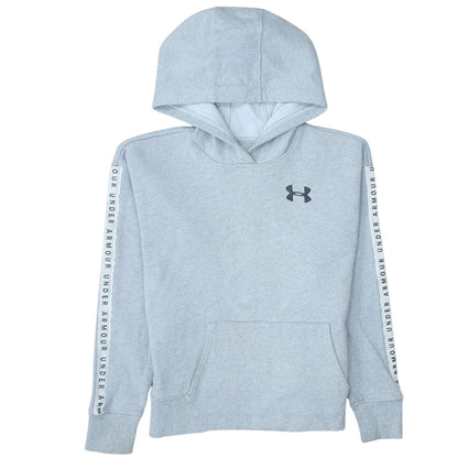 Boys UK Size XS Under armour Grey Pullover Hoodie