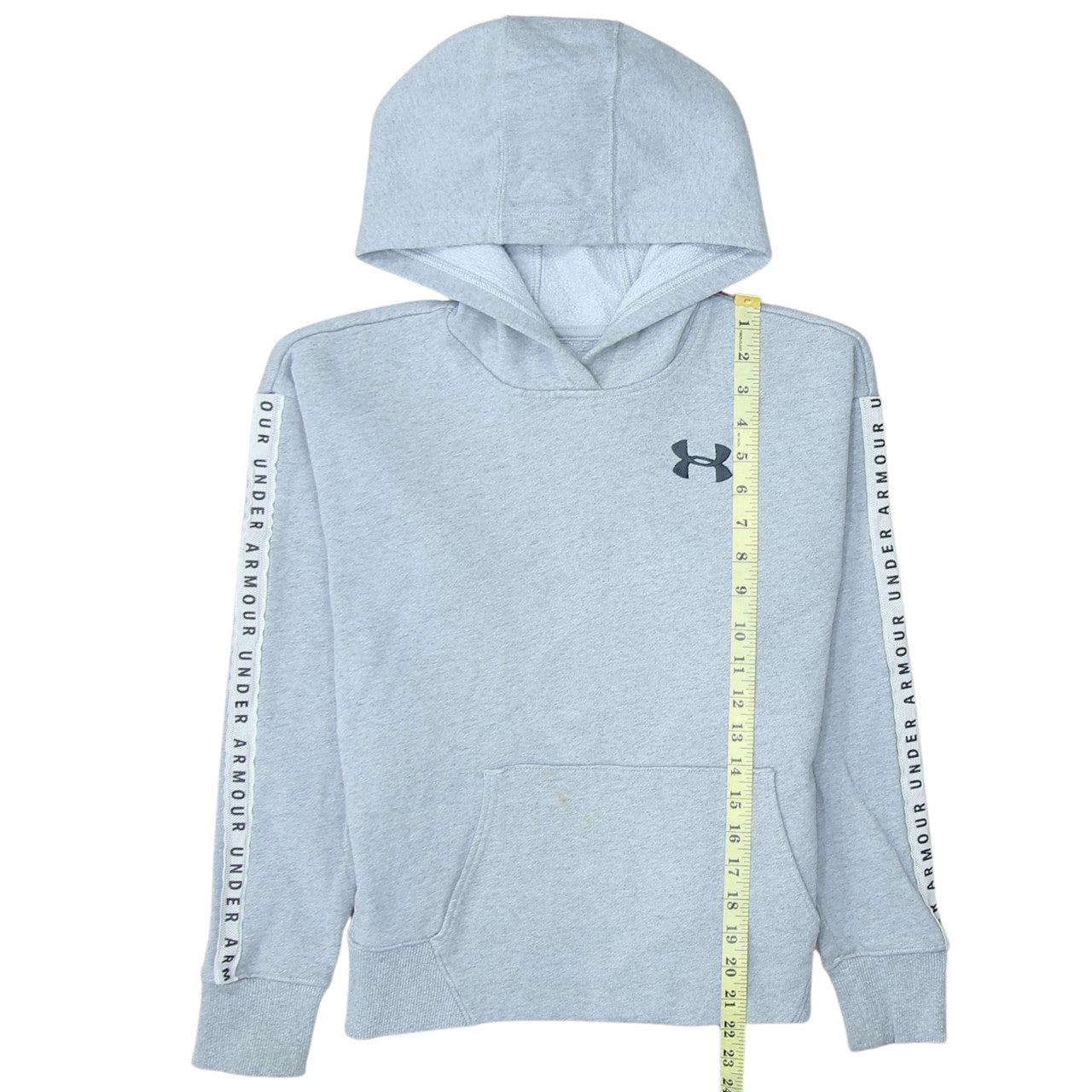 Boys UK Size XS Under armour Grey Pullover Hoodie