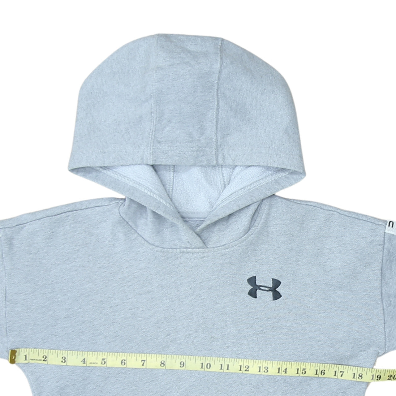 Boys UK Size XS Under armour Grey Pullover Hoodie