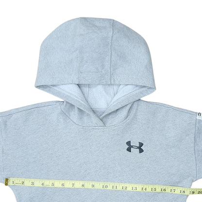 Boys UK Size XS Under armour Grey Pullover Hoodie