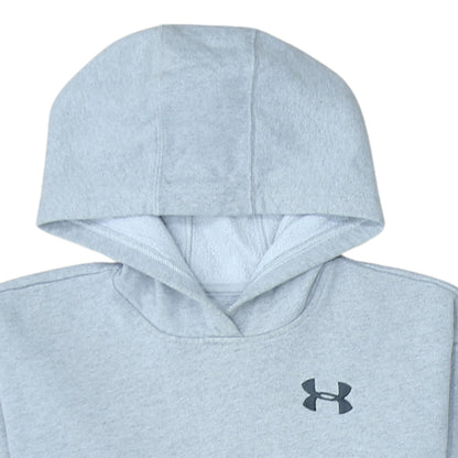 Boys UK Size XS Under armour Grey Pullover Hoodie