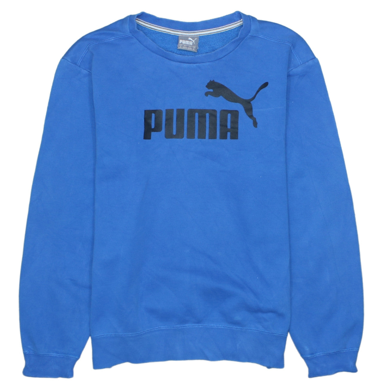 Mens UK Size S PUMA Blue Pullover Sweatshirt