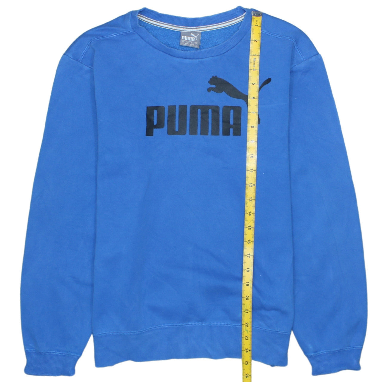 Mens UK Size S PUMA Blue Pullover Sweatshirt