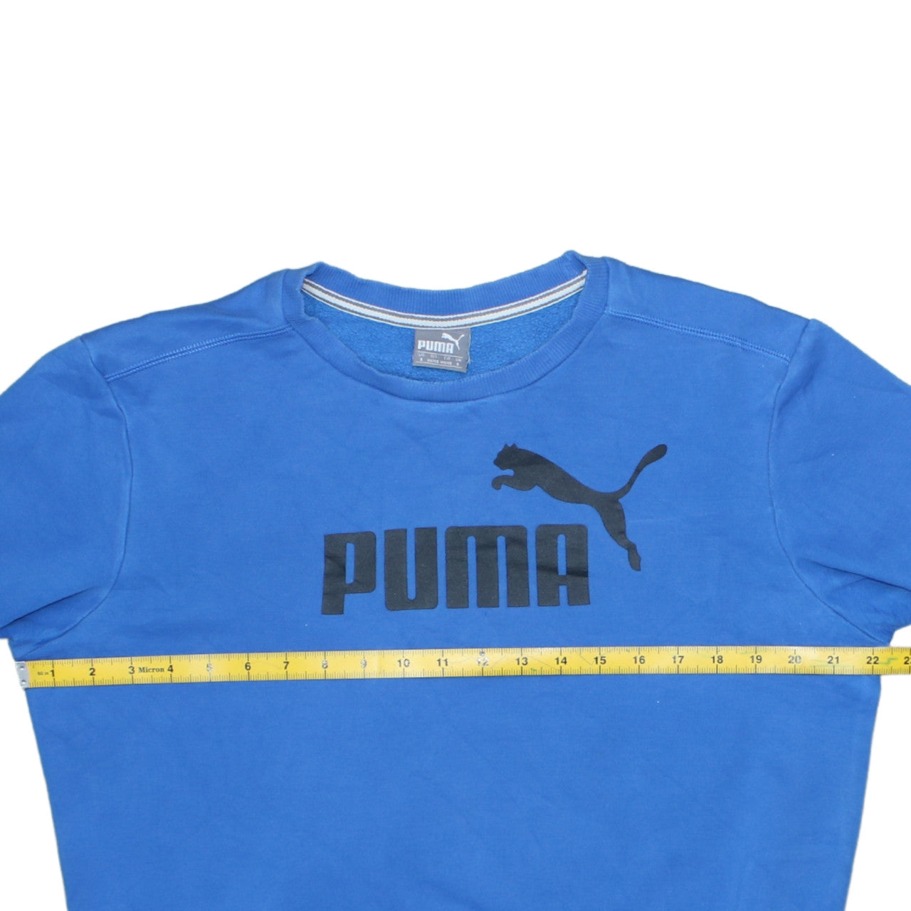 Mens UK Size S PUMA Blue Pullover Sweatshirt
