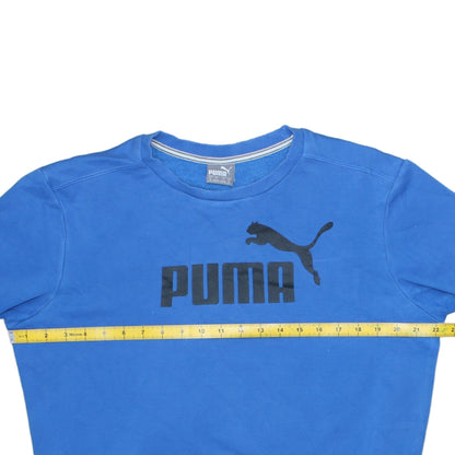 Mens UK Size S PUMA Blue Pullover Sweatshirt